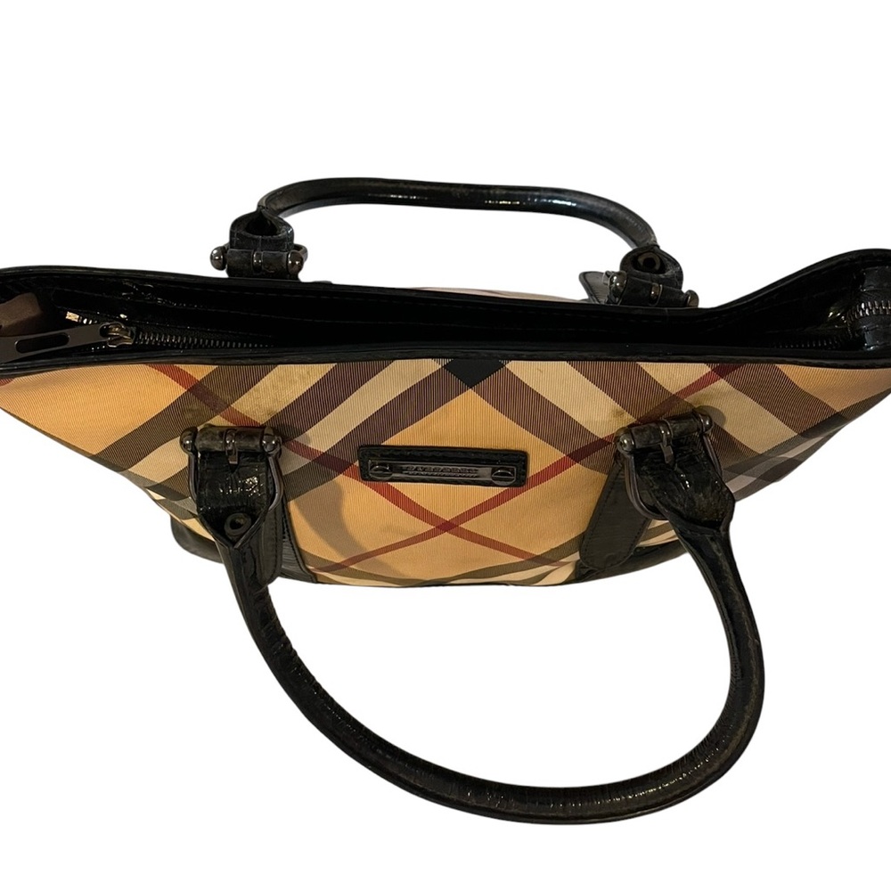 Burberry Tan and Black Iconic Tote Bag - Picture 10 of 14
